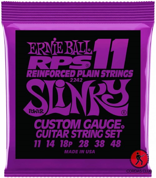 Encordoamento Guitarra Ernie Ball Rps Power Slinky 011 - 2242