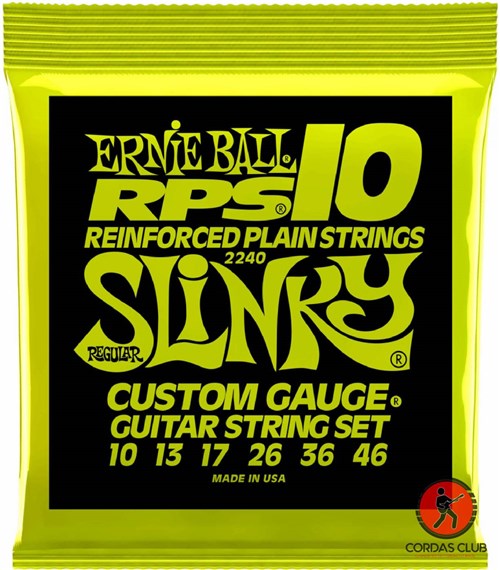 Encordoamento Guitarra Ernie Ball Rps Regular Slinky 010 - 2240
