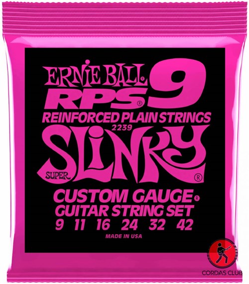 Encordoamento Guitarra Ernie Ball Rps Super Slinky 09 - 2239