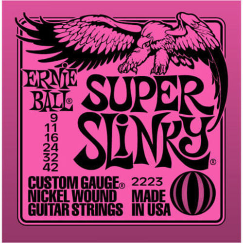 Encordoamento Guitarra Ernie Ball Super Slinky 09 042