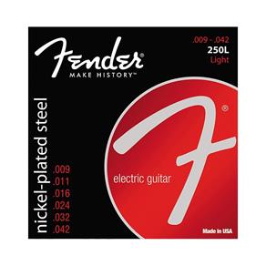 Encordoamento Guitarra Fender 250L .009 Light Niquelado