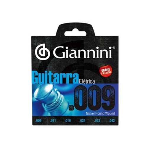 Encordoamento Guitarra Giannini 009 Geegst 9
