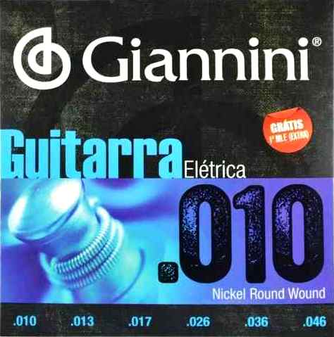 Encordoamento Guitarra Giannini 010