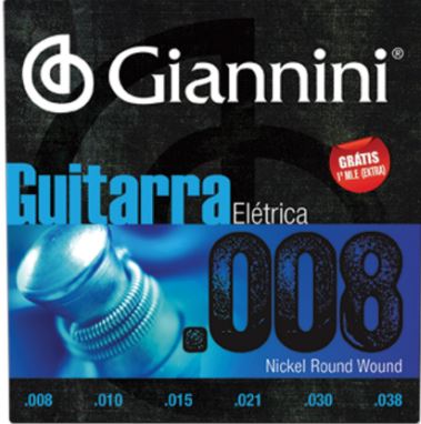 Encordoamento Guitarra Giannini 08 - GEEGST8