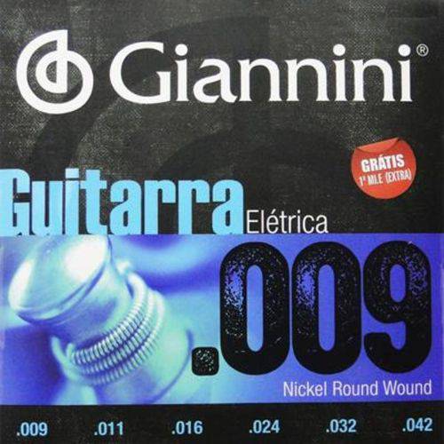 Encordoamento Guitarra Giannini Geegst 009