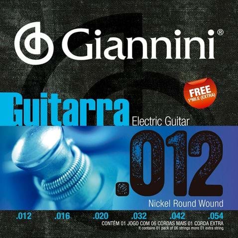 Encordoamento Guitarra Giannini Geegst12 012-054