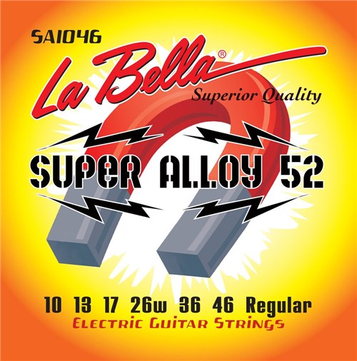Encordoamento Guitarra La Bella Super Alloy 52 Regular
