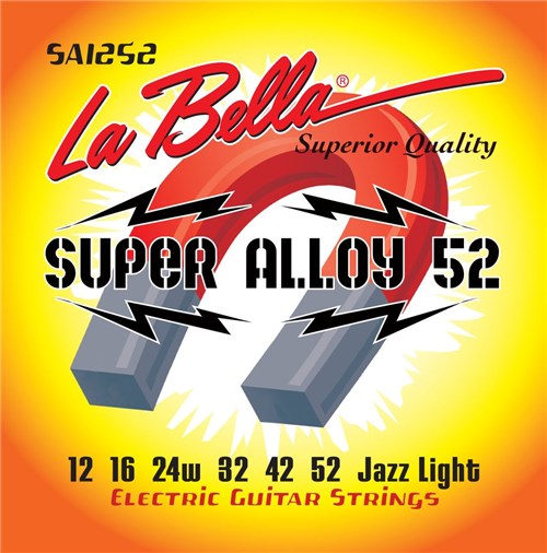 Encordoamento Guitarra La Bella Super Alloy Jazz Light .012 Sa1252