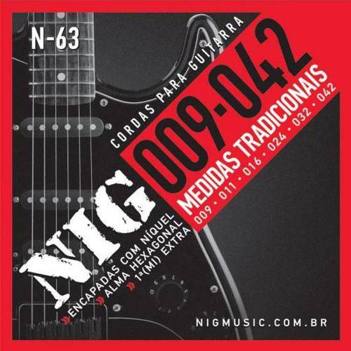 Encordoamento Guitarra N-63 0,09 Nig