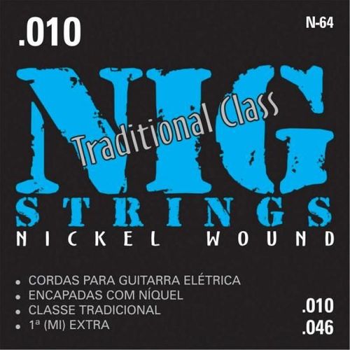 Encordoamento Guitarra N-64 0,10 Nig