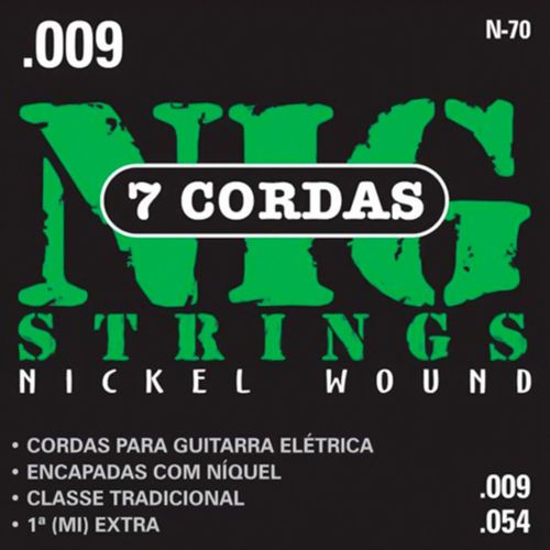 Encordoamento Guitarra Nig 009 N70 Traditional Class 7 Cordas