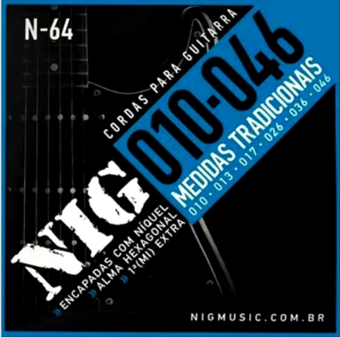 Encordoamento Guitarra Nig 010 - N64