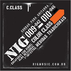 Encordoamento Guitarra Nig N1642 010-046 Color Class Laranja