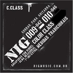 Encordoamento Guitarra Nig N1640 010-046 Color Class Preto