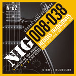 Encordoamento Guitarra Nig N62 0.08 - 0.38 Tradicional