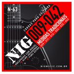 Encordoamento Guitarra Nig N63 0.09 - 0.42 Tradicional