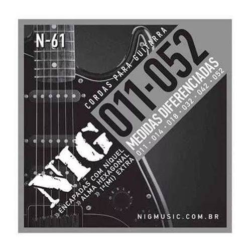 Encordoamento Guitarra Nig N61 011/.052 Tradicional