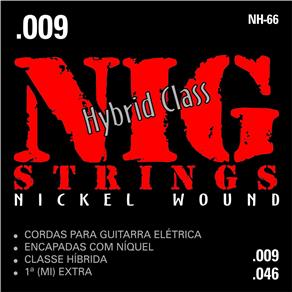 Encordoamento Guitarra NIG NH66 .009/.046 Híbrido