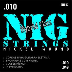 Encordoamento Guitarra NIG NH67 .010/.049 Híbrido