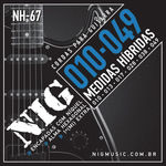 Encordoamento Guitarra Nig Nh67 Hibrida .010 .049