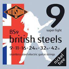 Encordoamento Guitarra Rotosound Bs9 British Steels 09