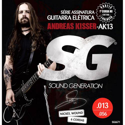 Encordoamento Guitarra SG Signature Andreas Kisser 0,13