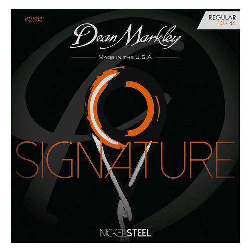 Encordoamento Guitarra Signature Series, Nickel Steel, Regular 10, 46 2503 - Dean Markley