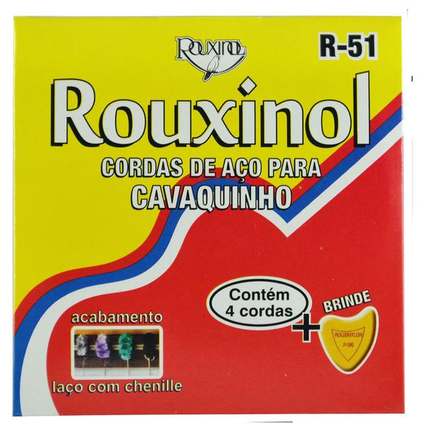 Encordoamento Inox para Cavaquinho com Laço Chenilha - Rouxinol