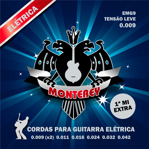 Encordoamento Monterey P/ Guitarra EMG9 0.09/0.42 - EC0339