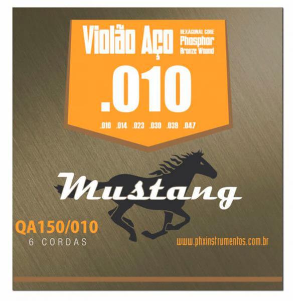 Encordoamento Mustang QA150 .010/.047 para Violão Aço - Phx