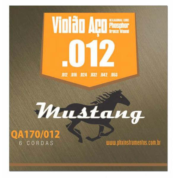 Encordoamento Mustang QA170 .012/.053 para Violão Aço - Phx