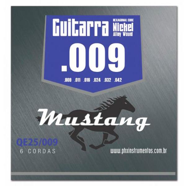 Encordoamento Mustang QE25 .009/.042 para Guitarra - Phx