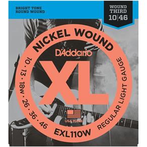 Encordoamento Nickel 010 para Guitarra EXL-110W - D`Addario