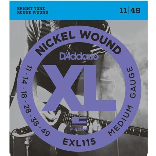 Encordoamento Nickel Wound 011 Guitarra Exl-115 D'addario - Daddario