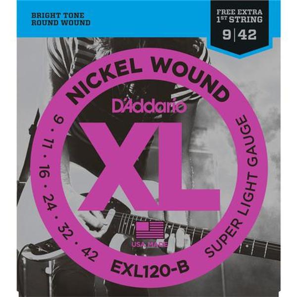 Encordoamento Nickel Wound D'addario XL EXL120-B