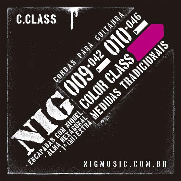 Encordoamento NIG Color Class .009/042 Rosa para Guitarra