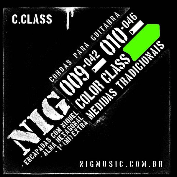 Encordoamento NIG Color Class 009/042 Verde para Guitarra
