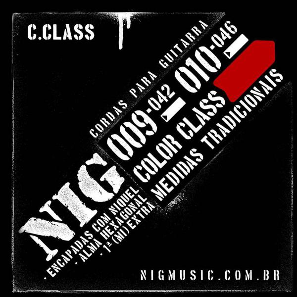 Encordoamento NIG Color Class 009/042 Vermelho para Guitarra