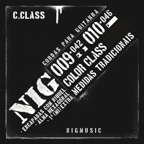 Encordoamento Nig Color Class Preto 09 042 para Guitarra N1630