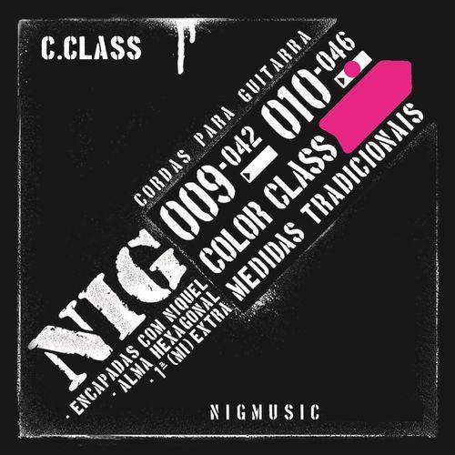 Encordoamento Nig Color Class Rosa 010 046 para Guitarra N1645