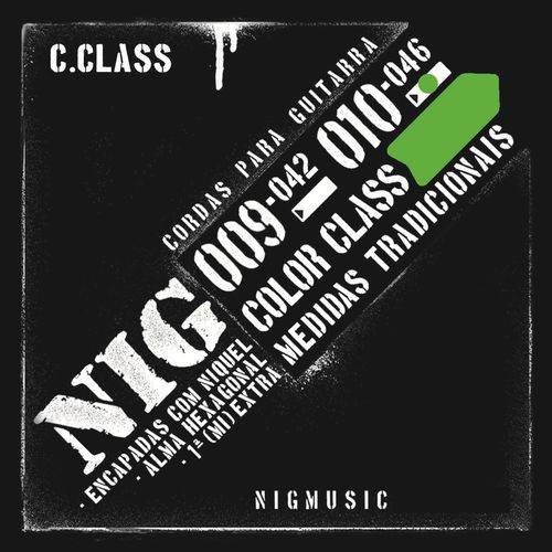 Encordoamento Nig Color Class Verde 010 046 para Guitarra N1644