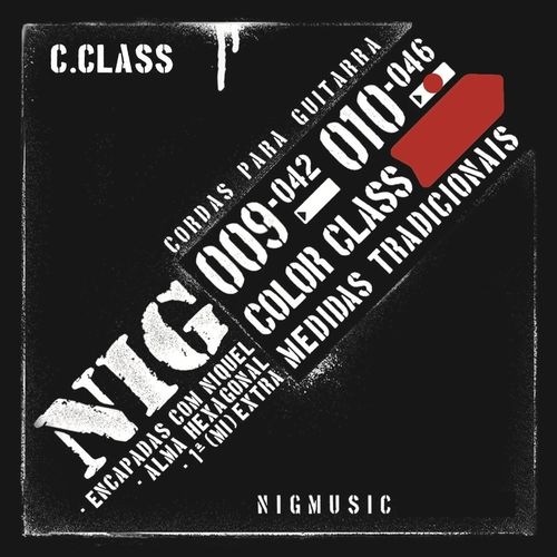 Encordoamento Nig Color Class Vermelho 010 046 para Guitarra N1641