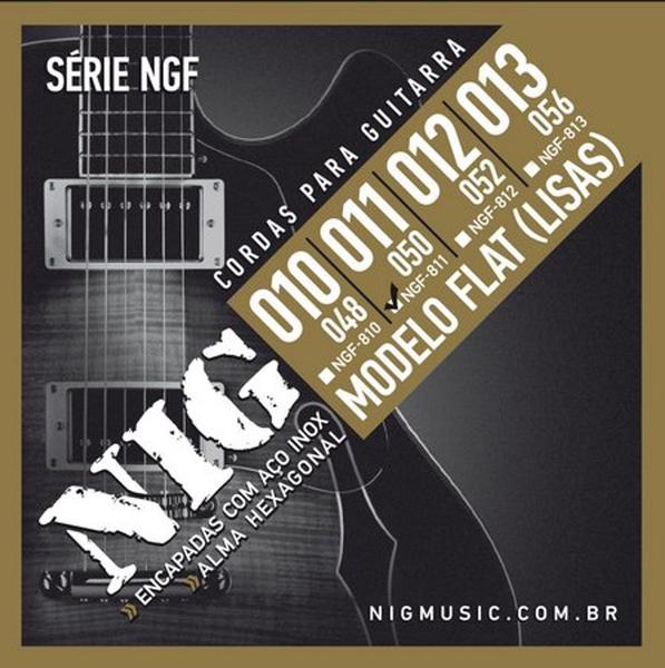 Encordoamento Nig Flat Wound (lisas) Guitarra Acústica .011/.050 NGF811