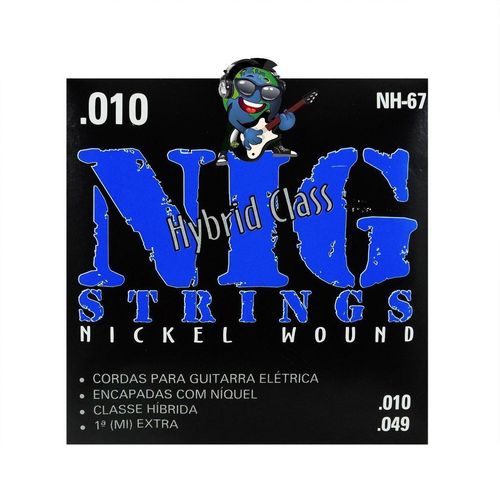 Encordoamento NIG Guitarra 010 - 049 Hibrido NH67