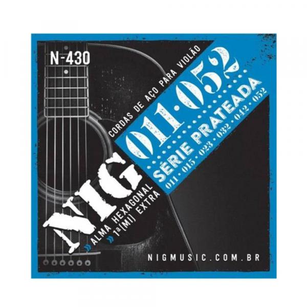 Encordoamento NIG N430 P/ Violão Aço 11/52 - EC0239 - Nig Strings