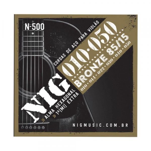 Encordoamento NIG N500 P/ Violão Aço 10/50 - EC0199 - Nig Strings