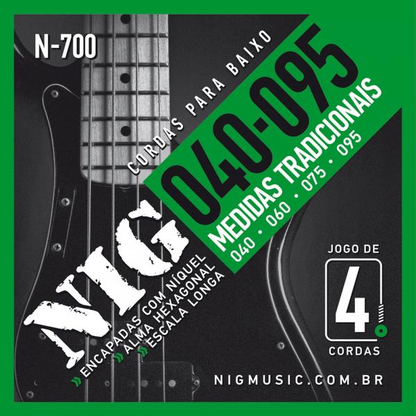Encordoamento NIG N700 040-095 para Contra Baixo 4 Cordas - Nig Music
