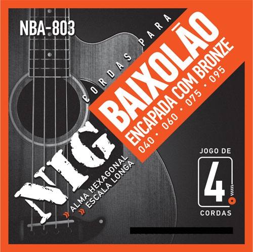 Encordoamento NIG P/ Baixolão 4 Cordas NBA-803 - EC0173 - Nig Strings