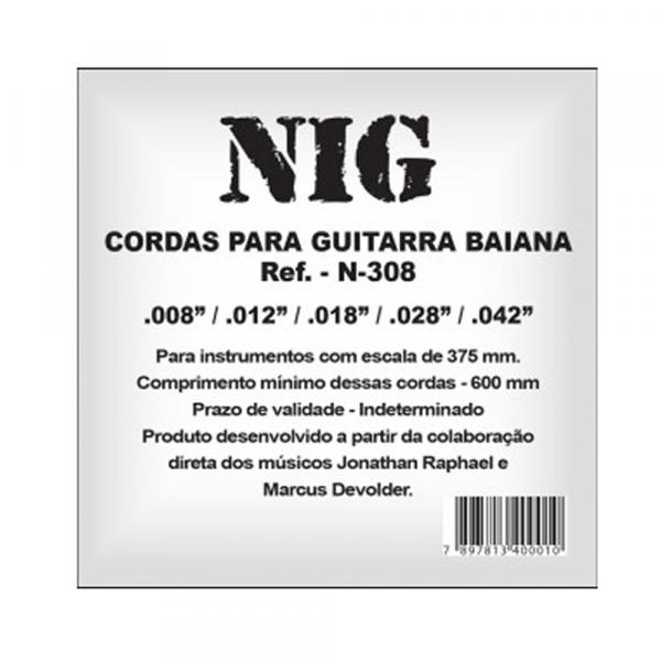 Encordoamento NIG P/ Guitarra Baiana 8/42 - EC0016 - Nig Strings