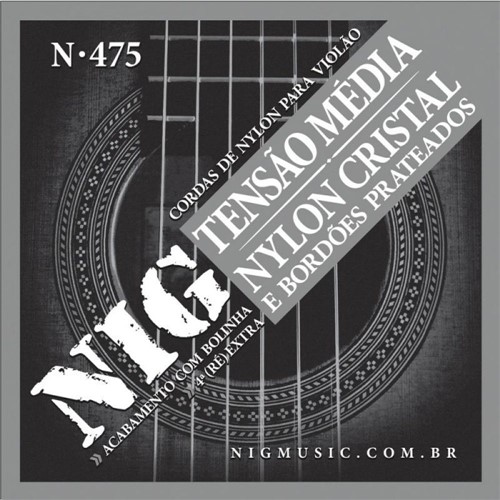 Encordoamento Nig para Violão de Nylon N-475 - 0.28"/.043"
